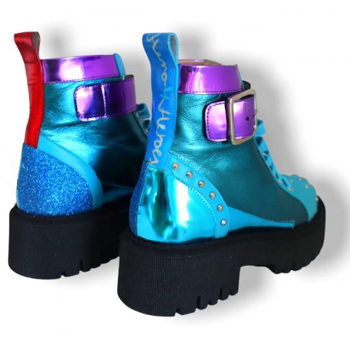 Blueicy kiss combat boots - Image 6
