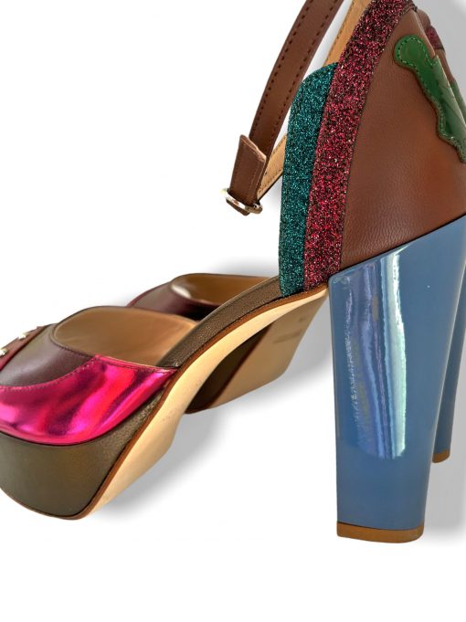 Summer chocolate platform heels - Image 5
