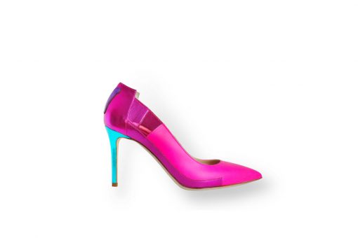 Cherry brulee pointed pumps