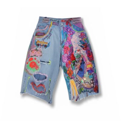 Floraly shorts jeans